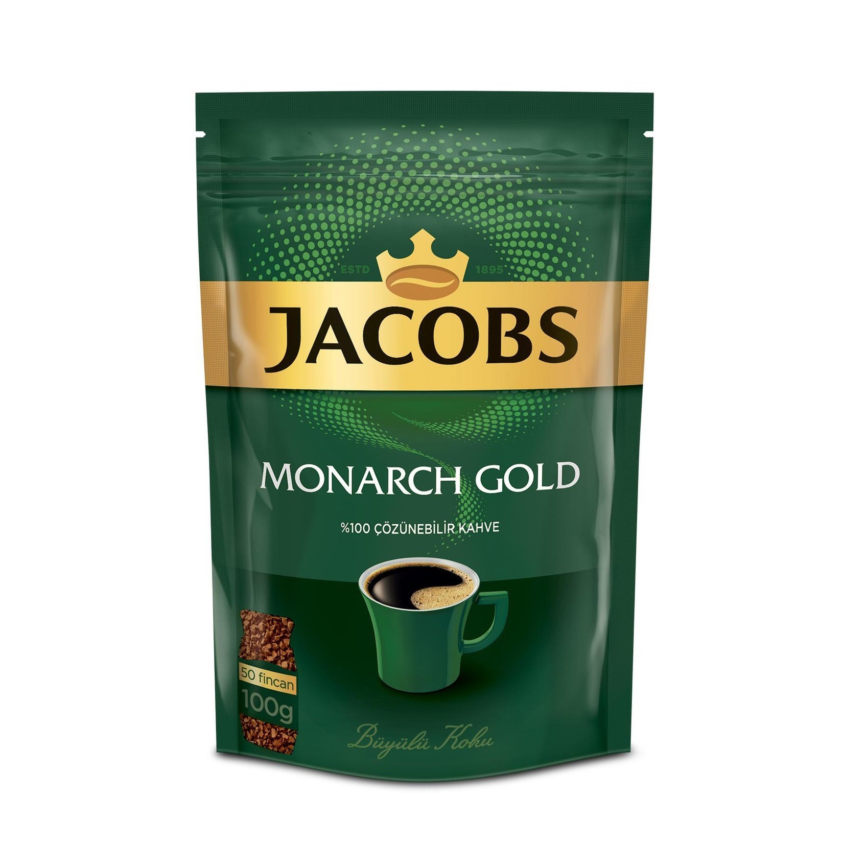 Jacobs Monarch Gold Eko Paket 100 gr. Çözünebilir Kahve