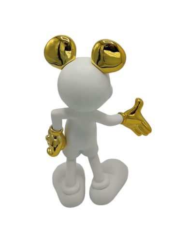 Ravi Mickey Mouse Beyaz Gold 18x11x29 Cm