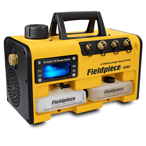 Fieldpiece VP87EU - R32 Uyumlu Vakum Pompaları - 8 CFM (13,5 m3/ h) Kolay Yağ Değiştirme Sistemli