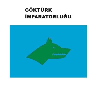 Eski Türk Devlet 17 Li Direk Bayrakları