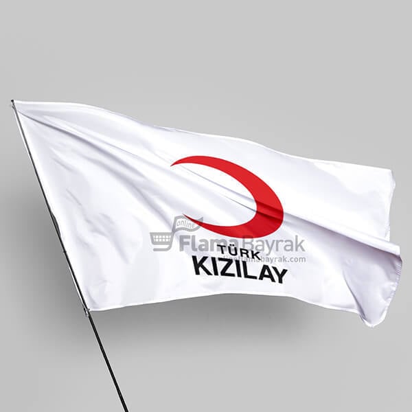 Türk Kızılay Sopalı Bayrağı