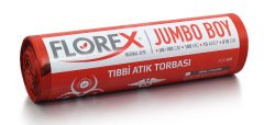 FLOREX TIBBİ ATIK POŞETİ KIRMIZI C KATLAMA 80*110 CM 810 GR 10 LU