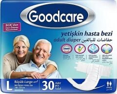 GOODCARE BELBANTLI YETİŞKİN HASTA BEZİ L (BÜYÜK) 30 LU