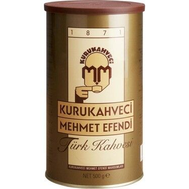 KURU KAHVECİ MEHMET EFENDİ TÜRK KAHVESİ TENEKE 500 GR