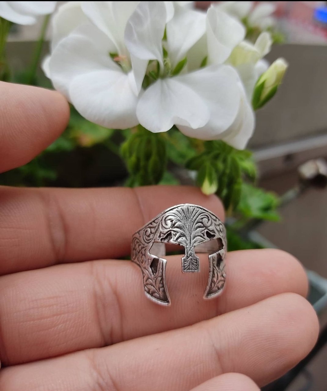 Antik Gümüş Kaplama Ayarlanabilir Unisex Pirinç Döküm Yüzük