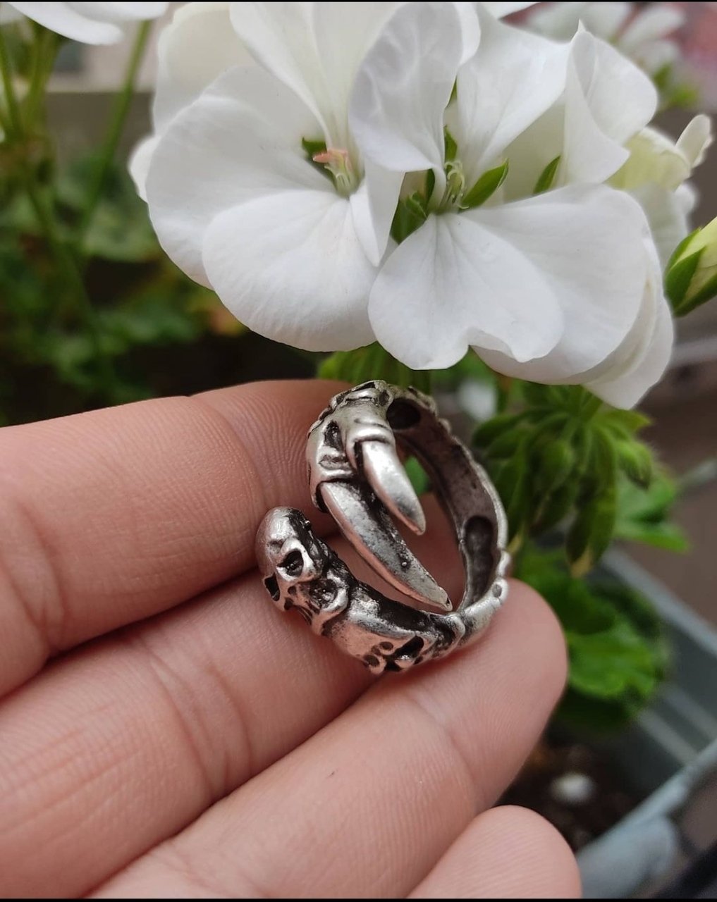 Antik Gümüş Kaplama Ayarlanabilir Unisex Pirinç Döküm Yüzük