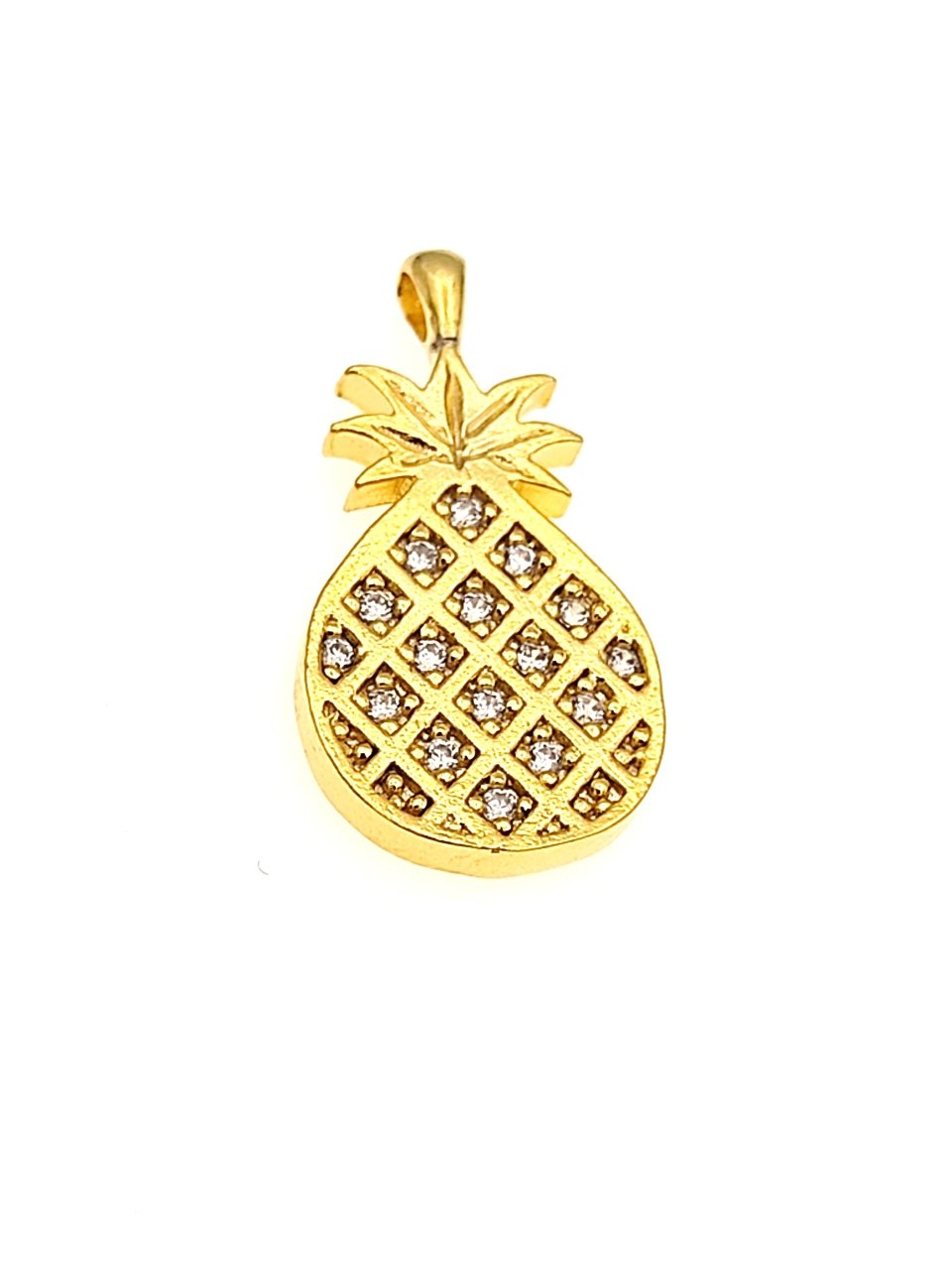 Altın Kaplama Taşlı Ananas Sallantı