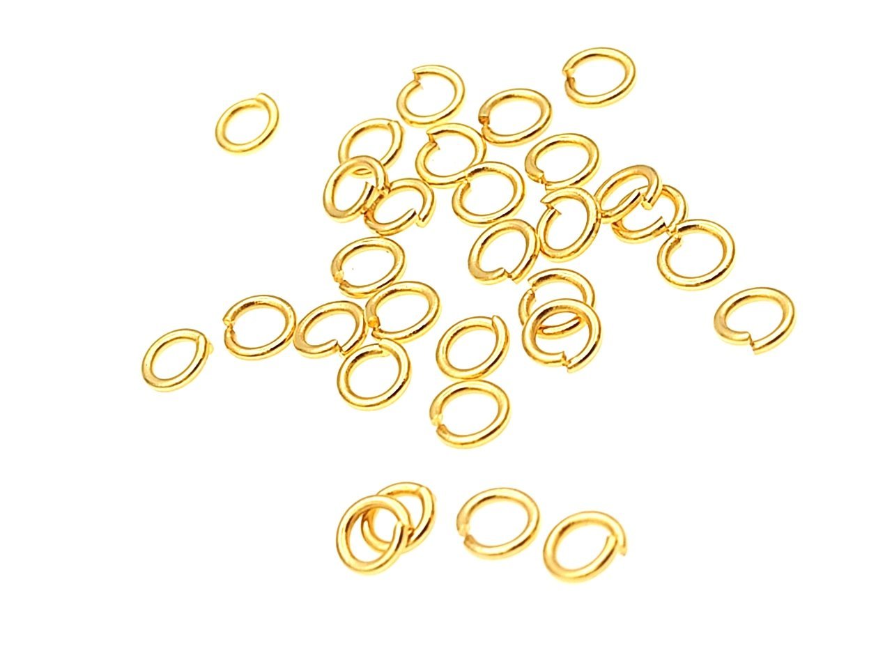 0,70 x 5 mm Altın Kaplama Prinç Halka