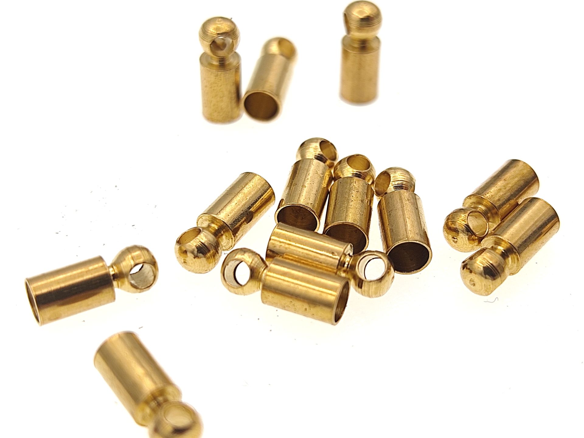 3 mm Kulplu Pirinç Kapsül - Ham