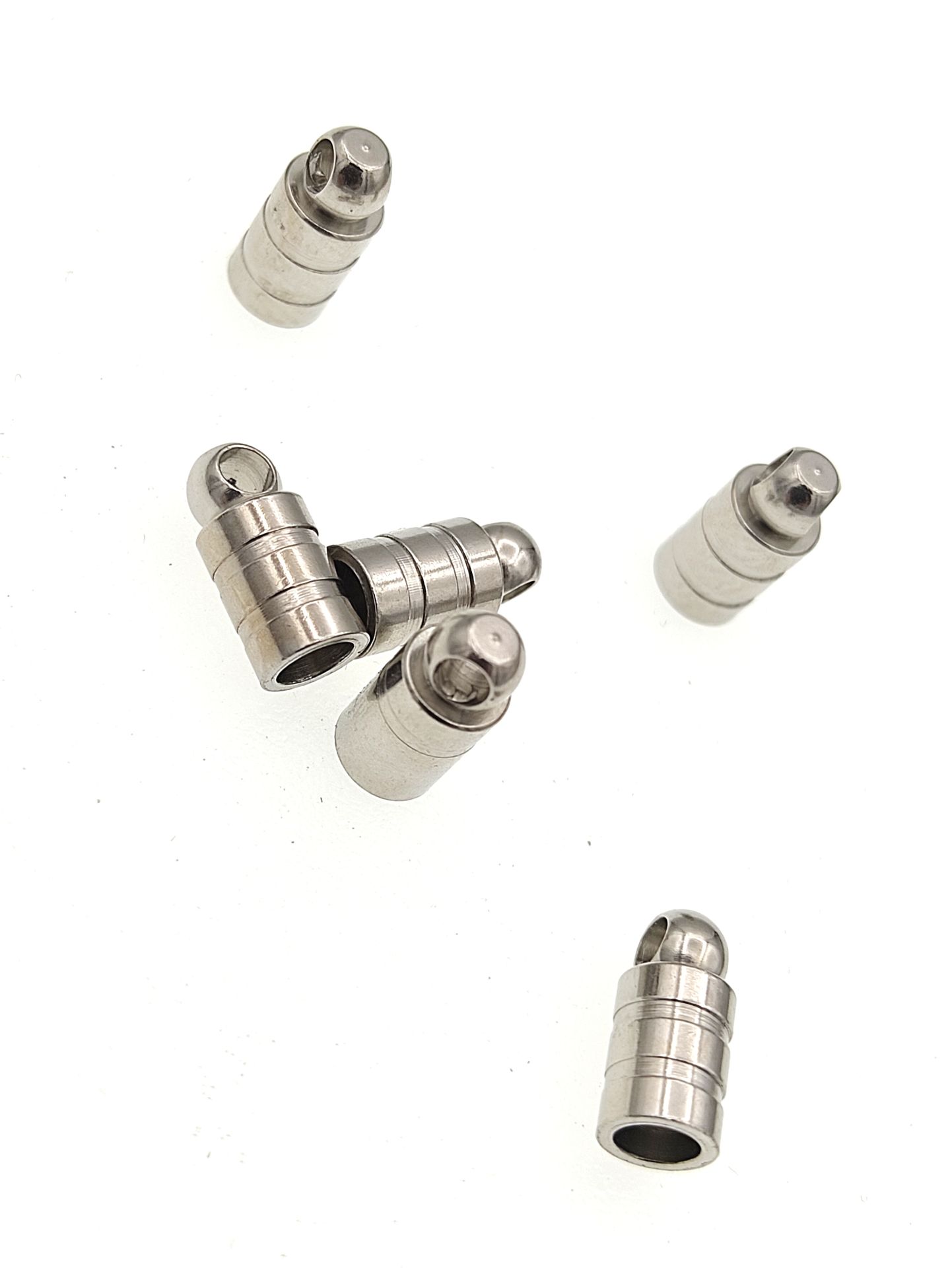 5 mm Kulplu Çizgili Pirinç Kapsül - Nikel