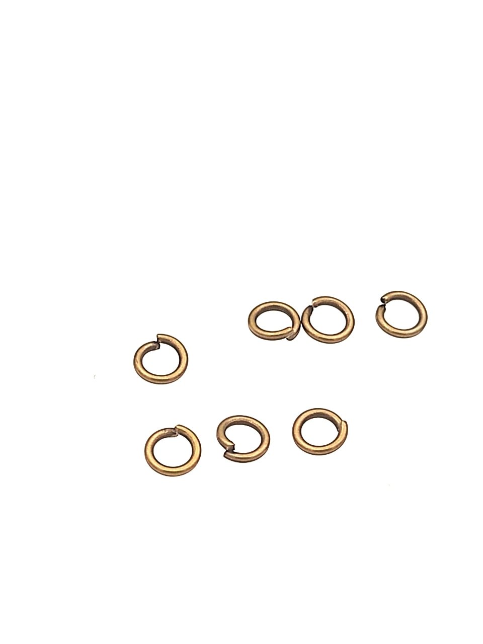 0,70 x 4 mm Antik Sarı Kaplama Prinç Halka