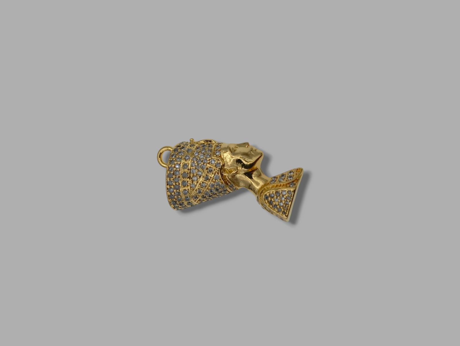 Altın Kaplama Taşlı Nefertiti Sallantı