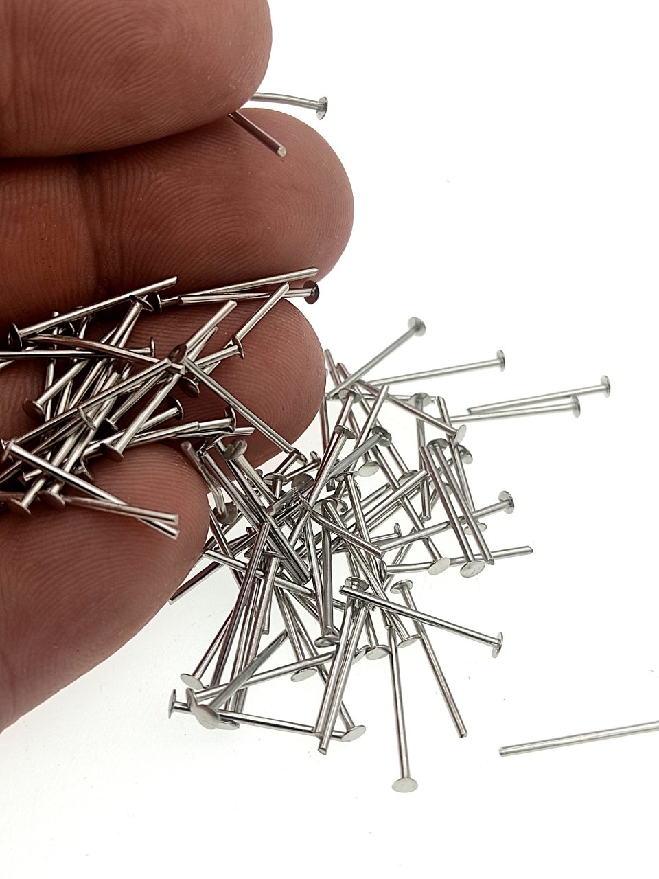 0,85 x 15 mm Free Nikel Kaplama Pirinç İğne