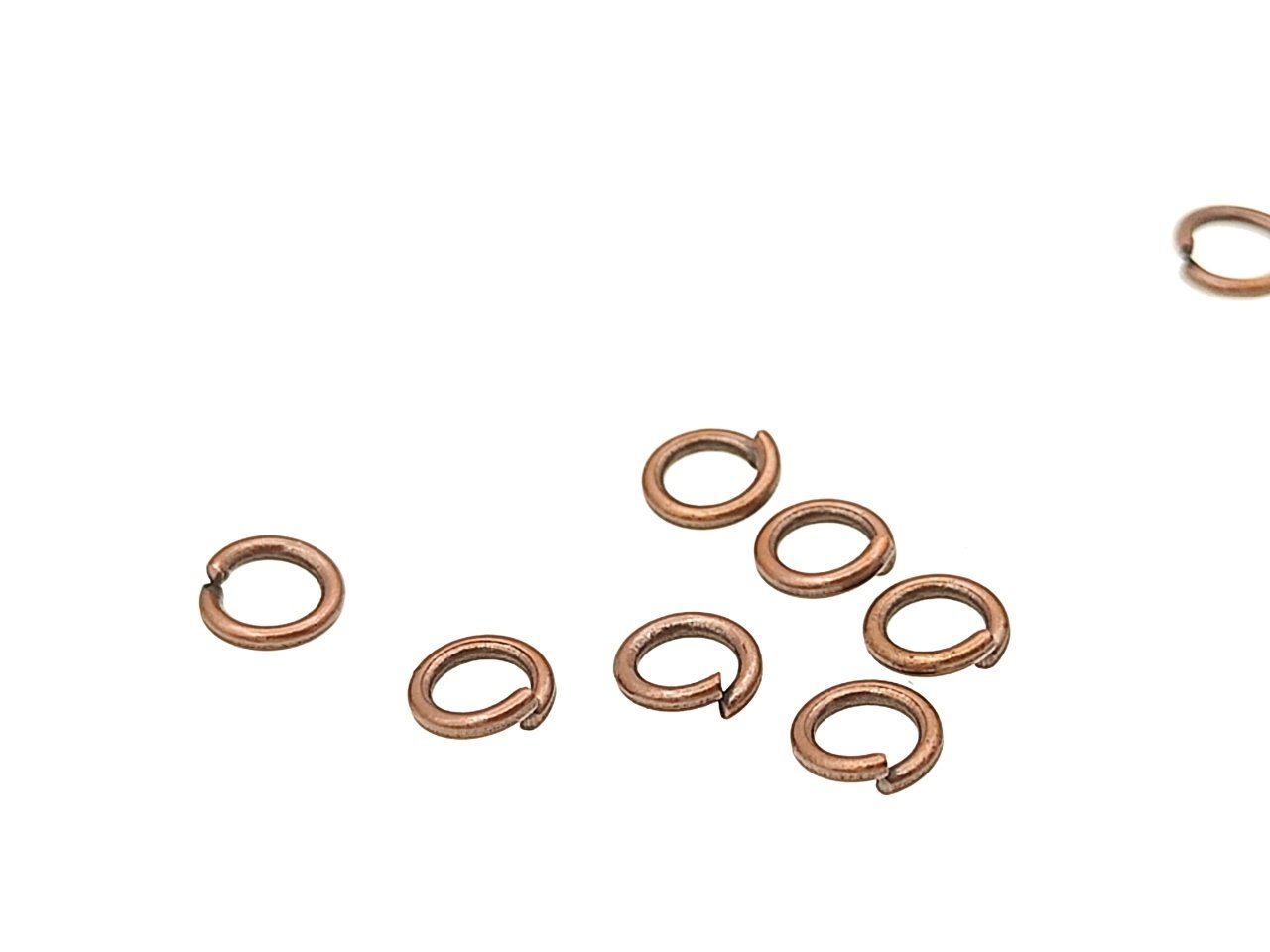0,80 x 5 mm Bakır Oksit Kaplama Prinç Halka
