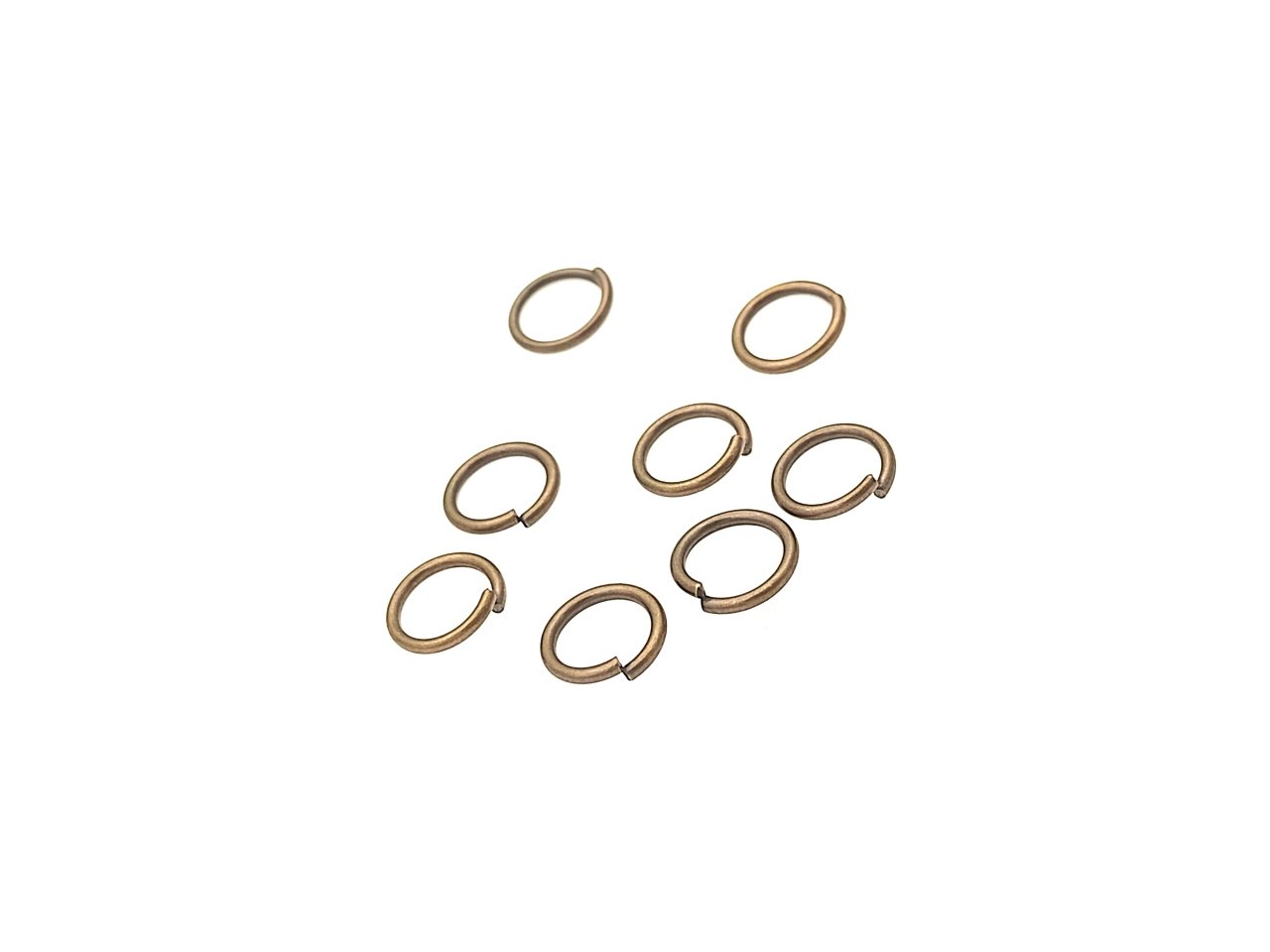 0,85 x 7 mm Antik Sarı Prinç Halka