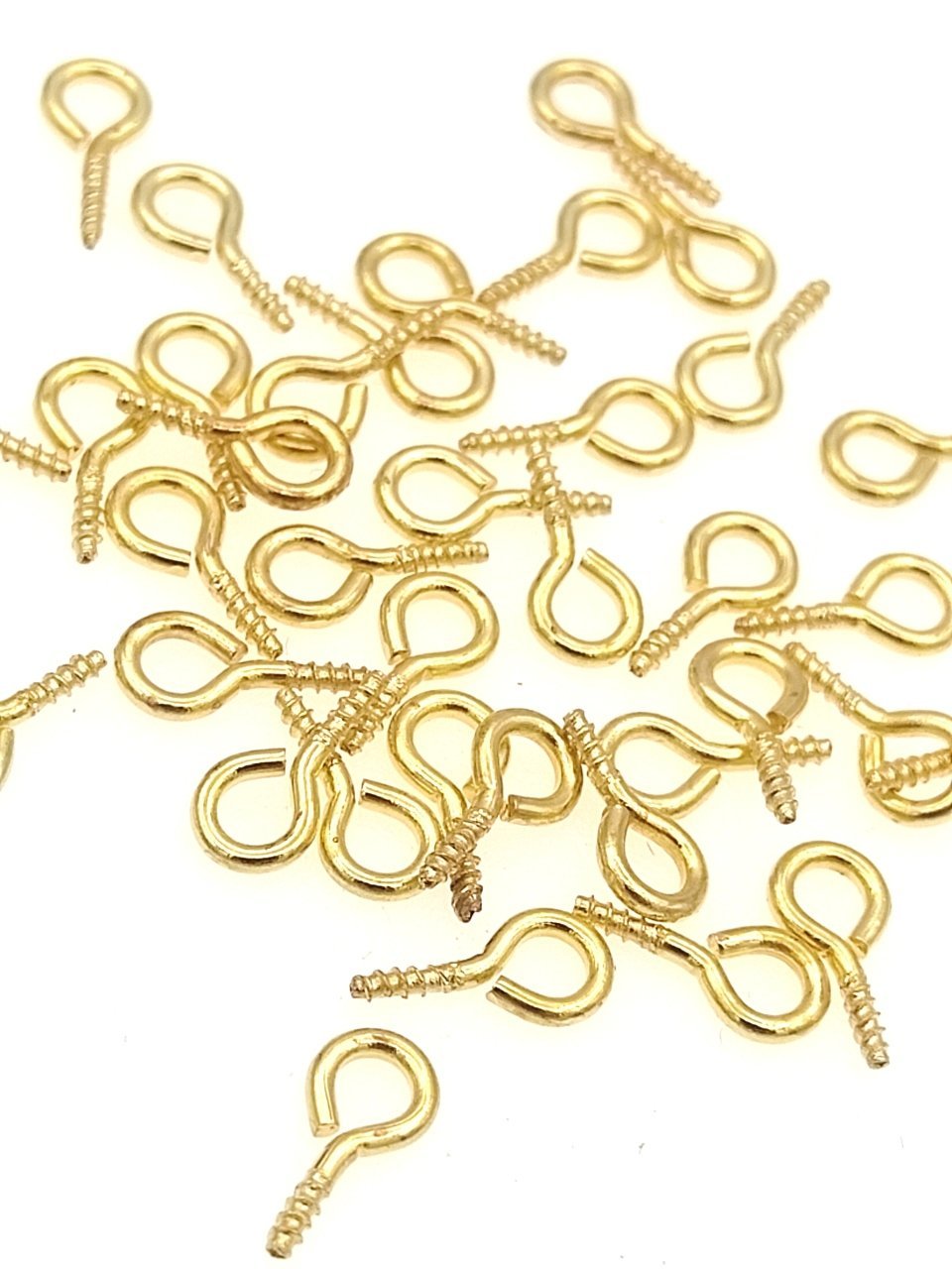 1 x 10 mm Pirinç Tek Delik İnci Vidası Sarı