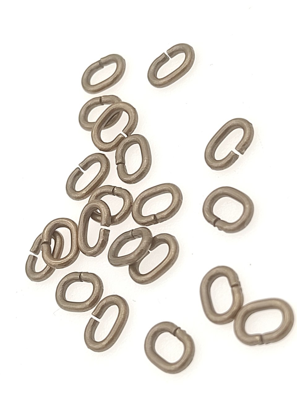 1,2 Telden 5 x 7 Oval Halka Antik Sarı