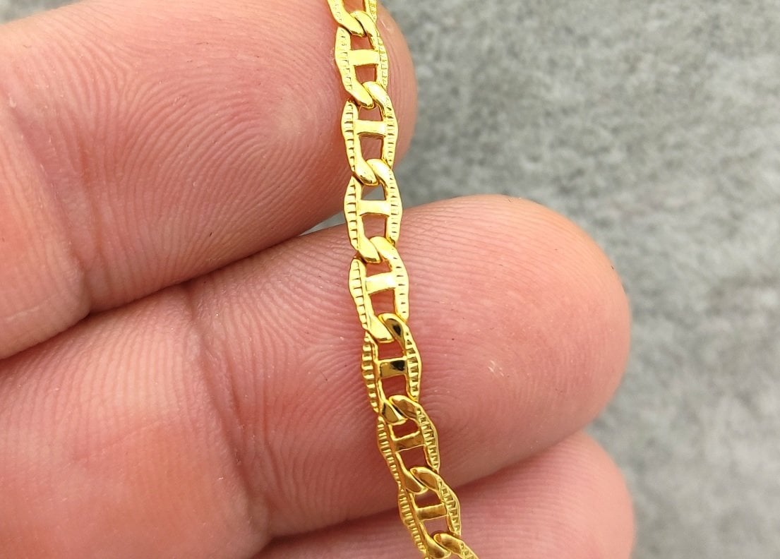 3,5 mm Altın Kaplama Zincir