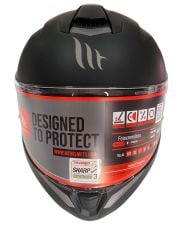 MT TARGO PRO SOLİD A1 MAT BLACK SİYAH KASK M