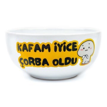 Kafam İyice Çorba Oldu Seramik Kase