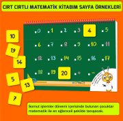 Cırt Cırtlı Matematik Kitabım: 3-6 yaş (Sayılar, Şekiller, Saatler, Örüntüler, Toplama, Çıkarma, Sudoku)
