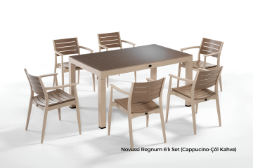 Novussi Regnum 6'lı Masa Sandalye Set