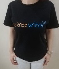 ''Science Unites'' Baskılı T-shirt