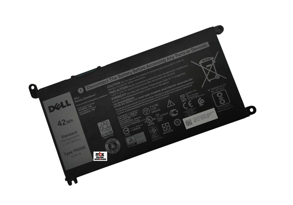 Dell İnspiron 15 3501 3502 3505 3580 3595 3781 3782 P57F Orijinal Batarya Pili YRDD6
