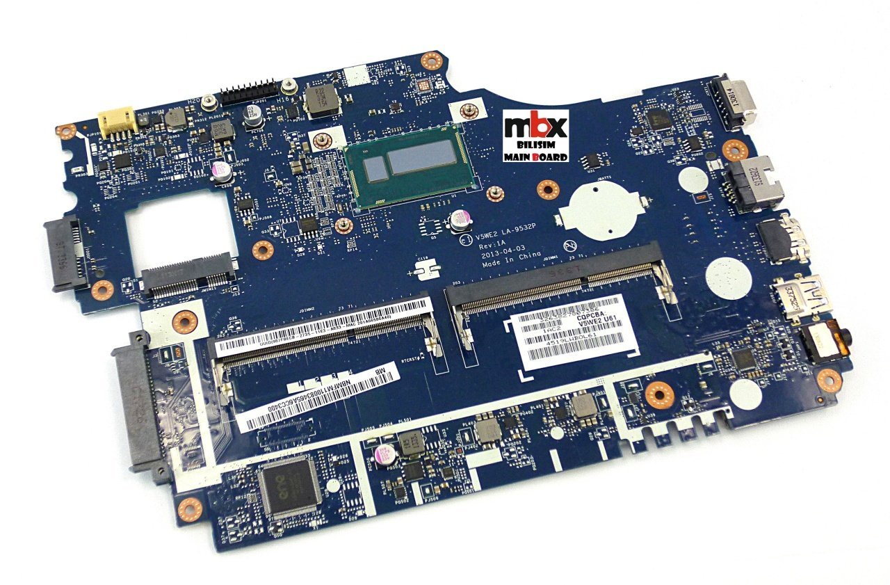 Orjinal Acer E1-572 E1-532 E1-510 Notebook Anakart V5WE2 LA-9532P