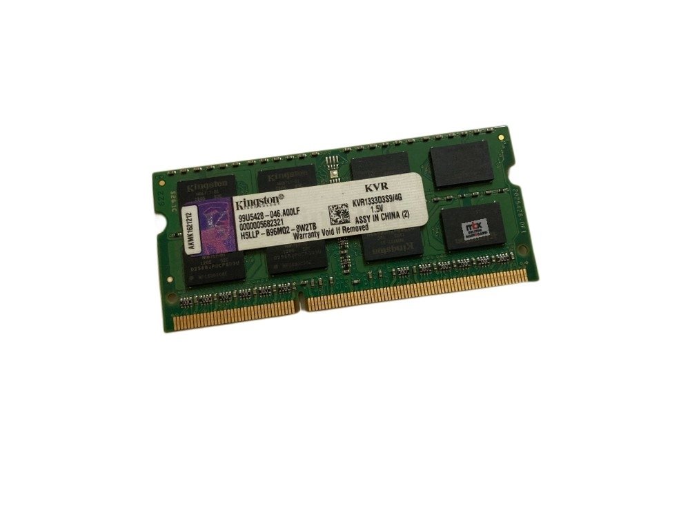 Kingston Ddr3 4gb Notebook Ram kvr1333d3s9/4g 1.5v