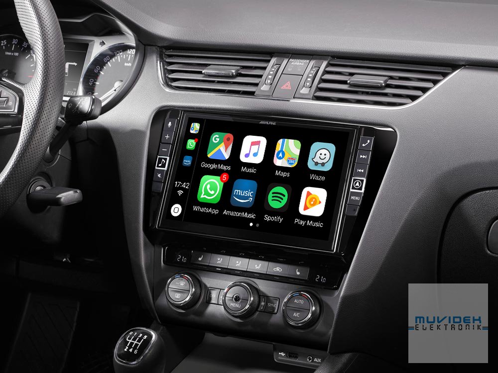 Skoda Octavia 3 için Apple Carplay ve Android Auto uyumlu, 9” Dokunmatik Ekranlı TomTom haritaları yüklü Gelişmiş Navigasyon İstasyonu