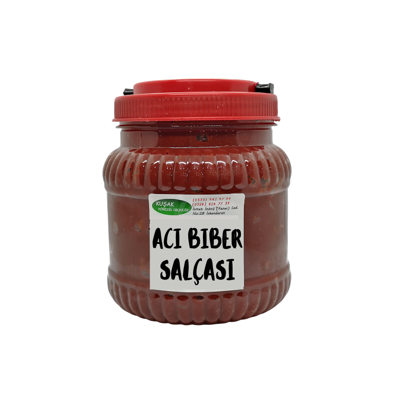 ACI BİBER SALÇASI GÜNEŞ KURUTMA EV YAPIMI 1 KG