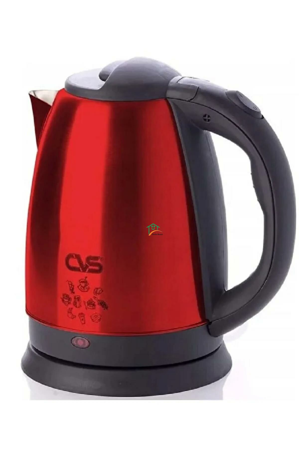 CVS DN 00011 KIRMIZI BURGAZ ÇELİK KETTLE (HÜRSAN)