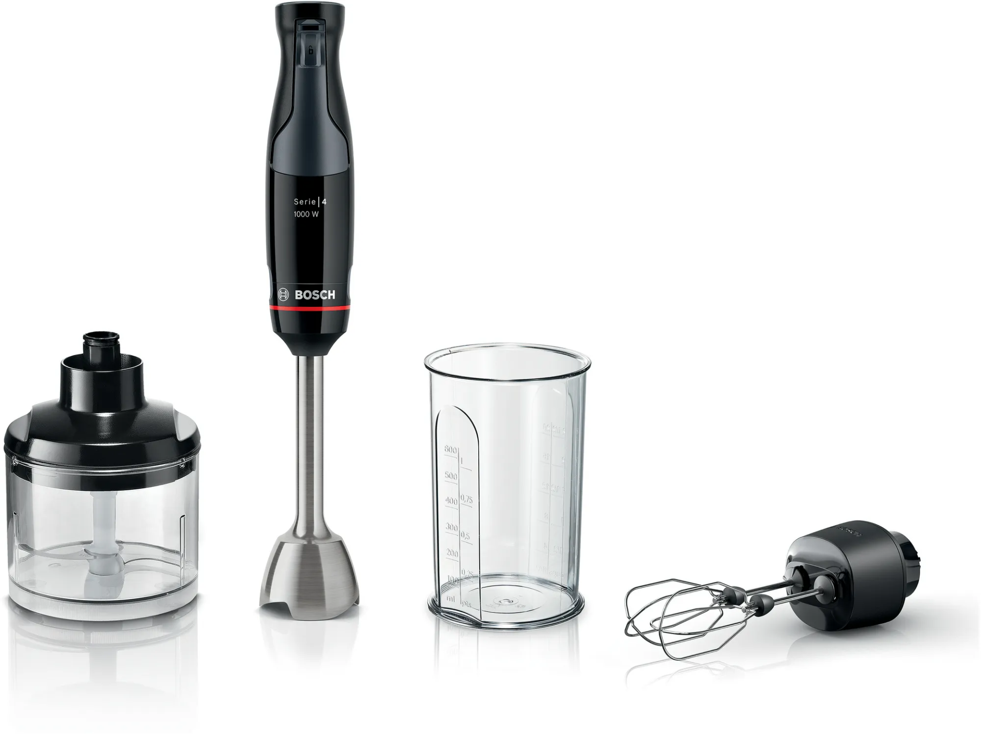 MSM4B674 Serie 4 El Blenderı ErgoMaster 1000 W Siyah, Antrasit