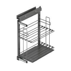 Starax Tepsilik Yandan Raylı Frenli 35cm Sol Antrasit