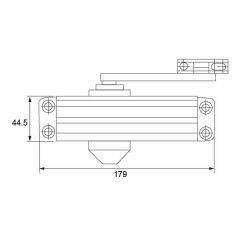 Hafele Dcl 10 Kapı Kapatıcı 950mm 60Kg