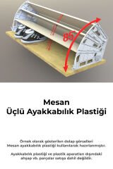 Mesan Ayakkabılık 3'Lü Plastik Beyaz (Sağ-Sol) (0024)