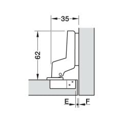 Hafele Sdb Menteşe+(Taban Kd:311.98.012) Y.Model