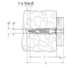 Hafele Ux-Pulsuz Üniversal Dübel 6x50mm