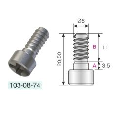 Qfix Vidası  Q6X11mm Sunta Dişli Yıldız Başlı Çinko