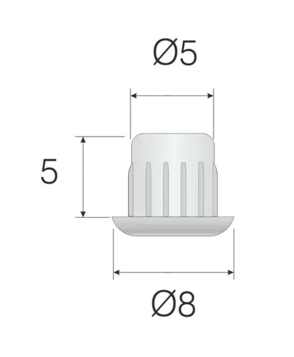 Mesan 05mm Plastik Tıpa Siyah (0160)