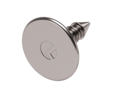 K Push Yuvarlak Plaka Çakma Pimli Q:10-Q:3mm