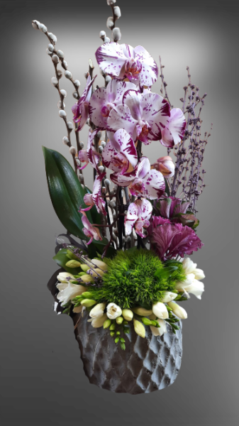 Evlilik Yıldönümü özel lila orkide - 001