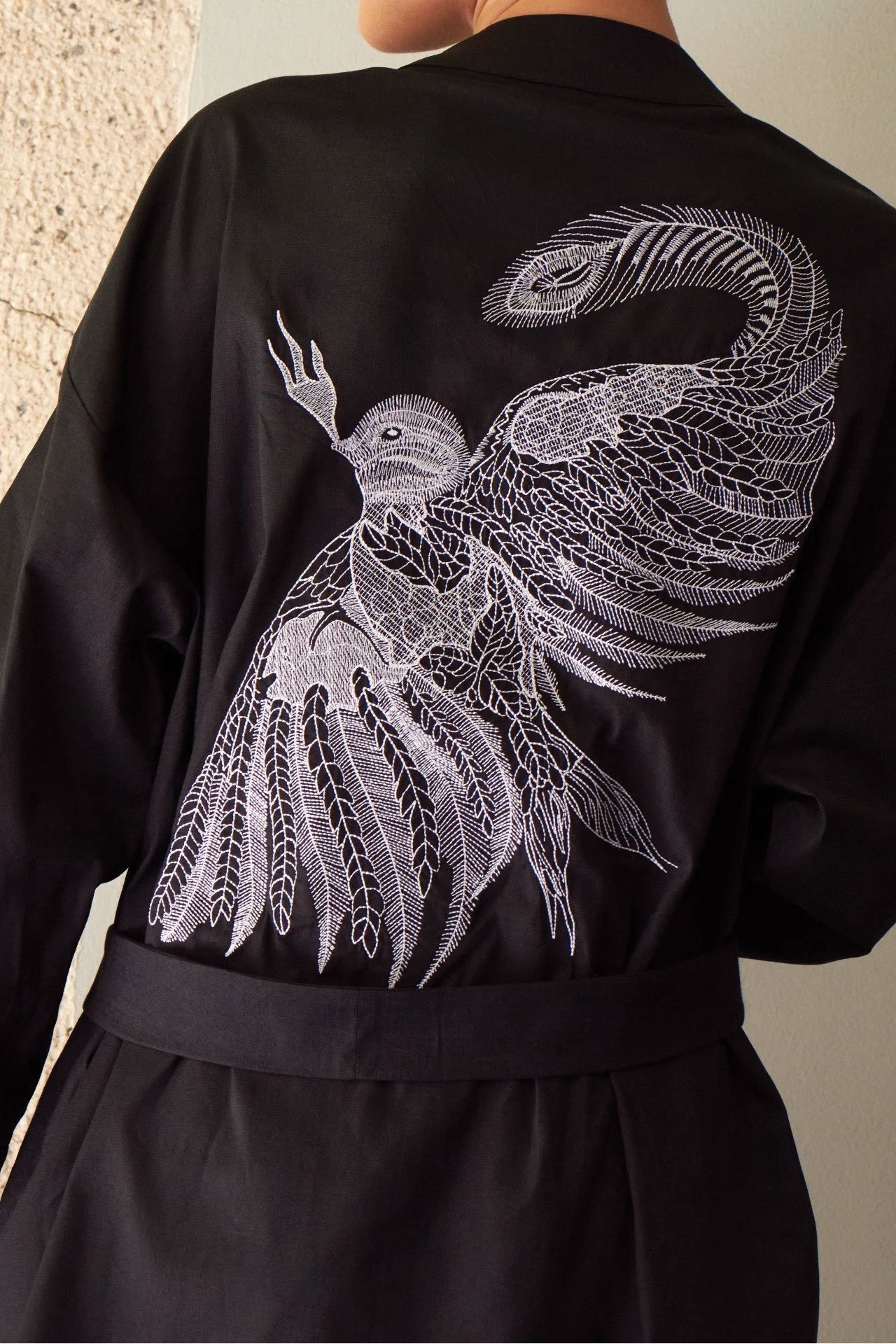Mocking Bird Linen Kimono