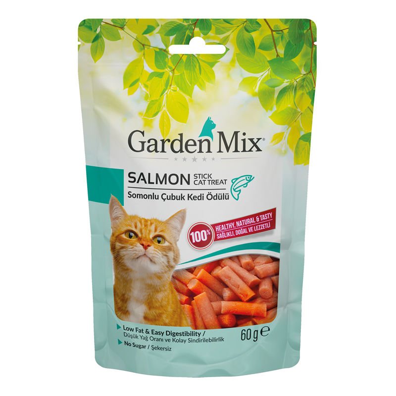 Garden Mıx Somonlu Stıck Kedi Ödülü 60 Gr