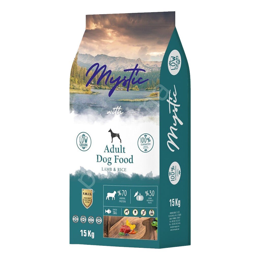 Mystic Az Tahıllı Yetişkin Köpek Maması Kuzu 15kg