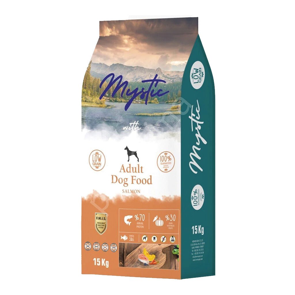 Mystic Az Tahıllı Yetişkin Köpek Maması Somon 15kg