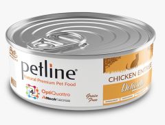 Petline Super Premium  Yetişkin Kedi Konservesi Delicate Tavuklu Pate 80 Gr
