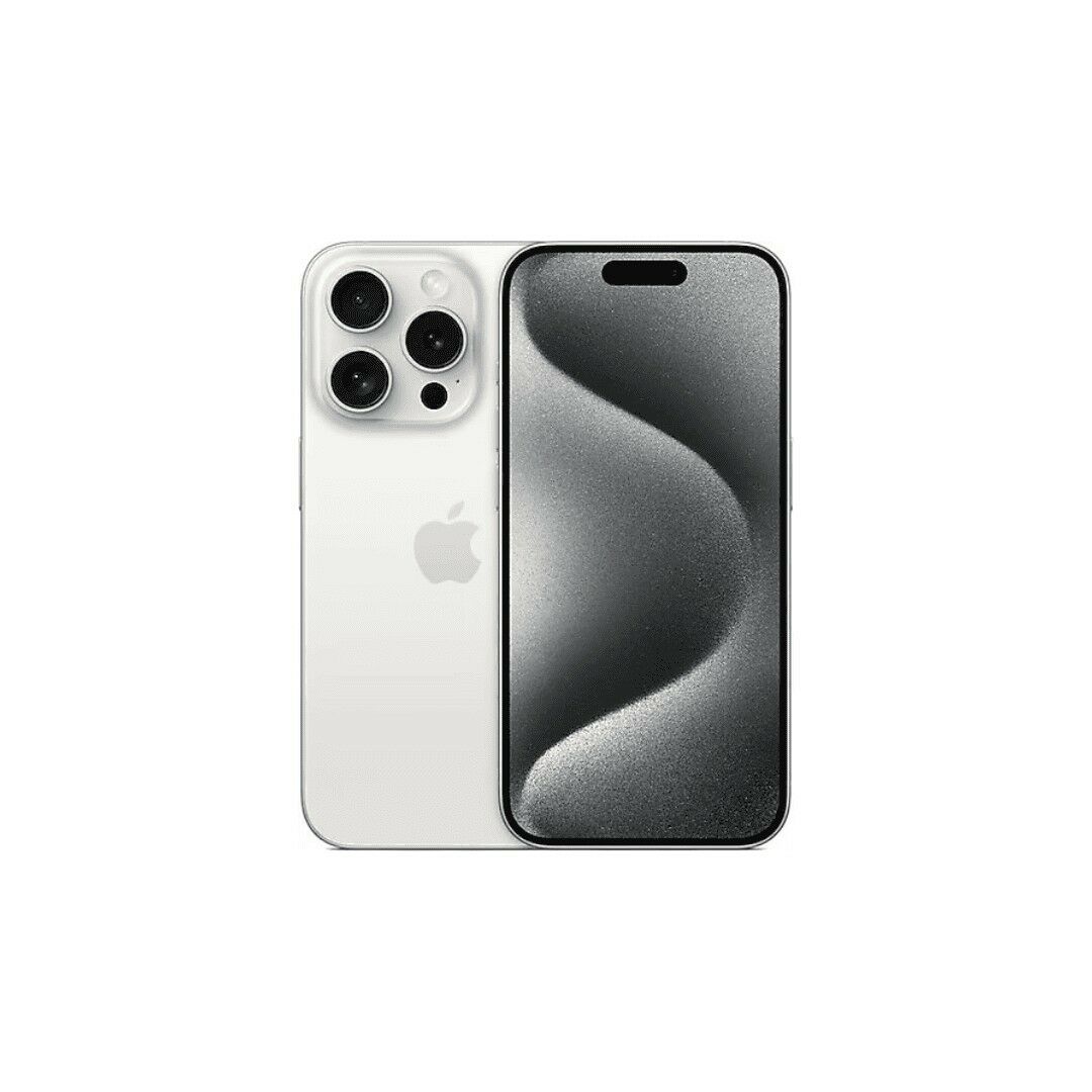 Yenilenmiş IPHONE 15 PRO 128GB -B Kalite- Beyaz Titanyum