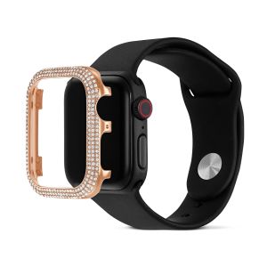 Sparkling Apple Watch ®  uyumlu kılıf, 40 mm, Rose Altın tonu